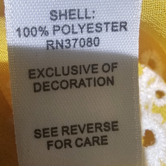 Cato Off the Shoulder Eyelet Blouse Large - Picture 6 of 6